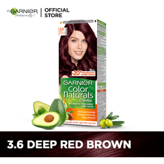 Garnier Color Naturals - 3.6 Deep Red Brown - Premium Hair Color from Garnier - Just Rs 849! Shop now at Cozmetica