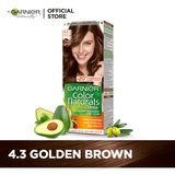 Garnier Color Naturals - 4.3 Natural Golden Brown - Premium Hair Color from Garnier - Just Rs 849! Shop now at Cozmetica