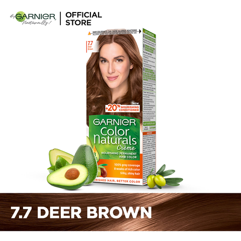 Garnier Color Naturals - 7.7 Deer Brown - Premium Hair Color from Garnier - Just Rs 849! Shop now at Cozmetica