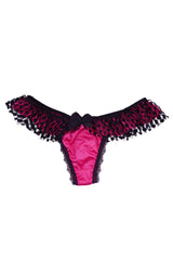 British Lingerie Studio Hena Lace Thong - Fuchsia - Premium Panties from BLS - Just Rs 1200! Shop now at Cozmetica
