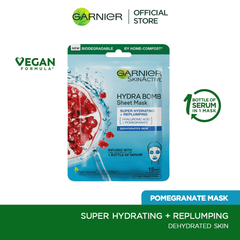 Garnier Skin Active Hydra Bomb Tissue Mask - Pomegranate - Premium Skin Care Masks & Peels from Garnier - Just Rs 352! Shop now at Cozmetica