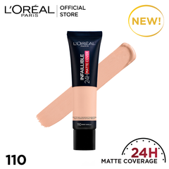 LOreal Infallible 24Hr Matte Cover Foundation - 110 Rose Vanilla - Premium Health & Beauty from Loreal Makeup - Just Rs 2549! Shop now at Cozmetica