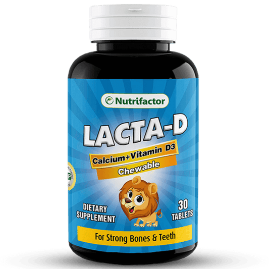 Nutrifactor LACTA-D - 30 Capsules - Premium Vitamins & Supplements from Nutrifactor - Just Rs 531! Shop now at Cozmetica