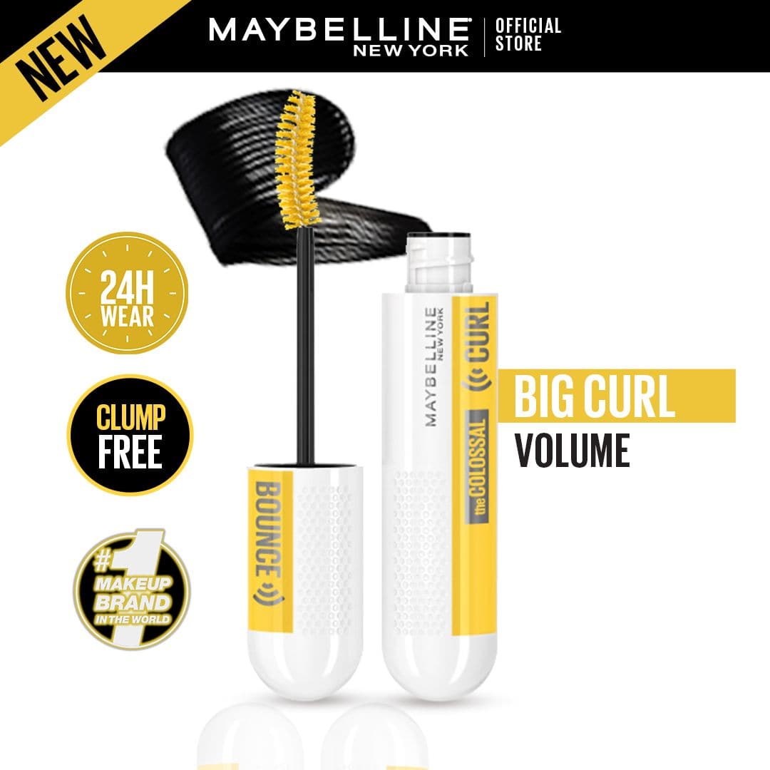 Maybelline New York Colossal Curl Bounce Mascara - Very Black - Premium Mascara from Maybelline - Just Rs 2099! Shop now at Cozmetica