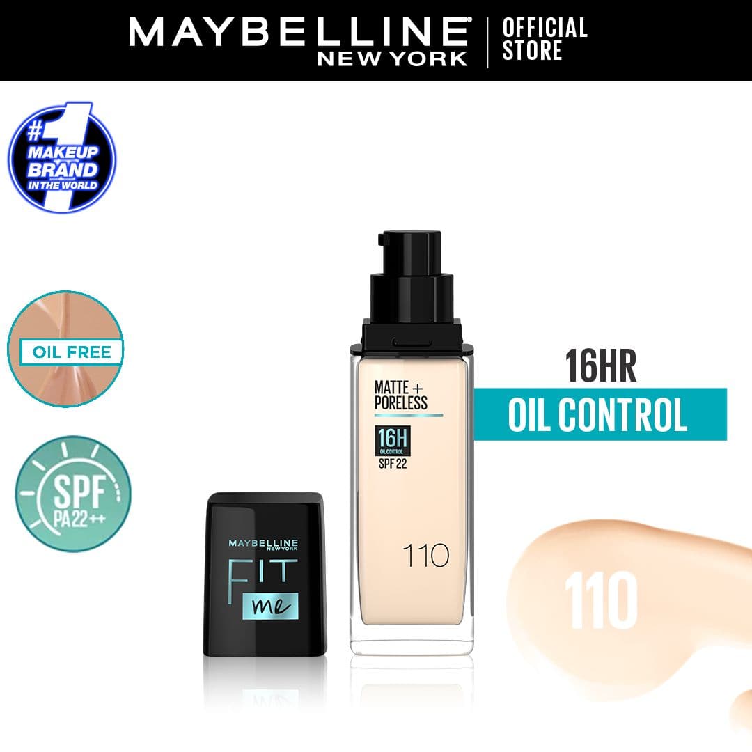 Maybelline Fit Me Matte & Poreless Liquid Foundation | Extra Coverage - Premium Foundations & Concealers from Maybelline - Just Rs 2099! Shop now at Cozmetica