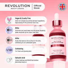 Revolution Skincare Multi Acid Peeling Solution - 30ml - Premium Toners from Makeup Revolution - Just Rs 5570! Shop now at Cozmetica