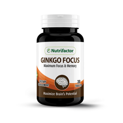 Nutrifactor Ginkgo Focus - 30 Tablets - Premium Vitamins & Supplements from Nutrifactor - Just Rs 891! Shop now at Cozmetica