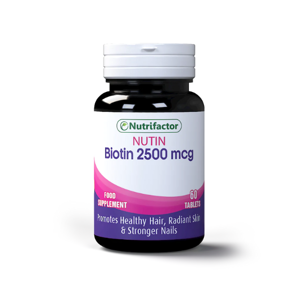 Nutrifactor Nutin (BIOTIN 2500mcg) - 60 Tablets - Premium Vitamins & Supplements from Nutrifactor - Just Rs 1395! Shop now at Cozmetica