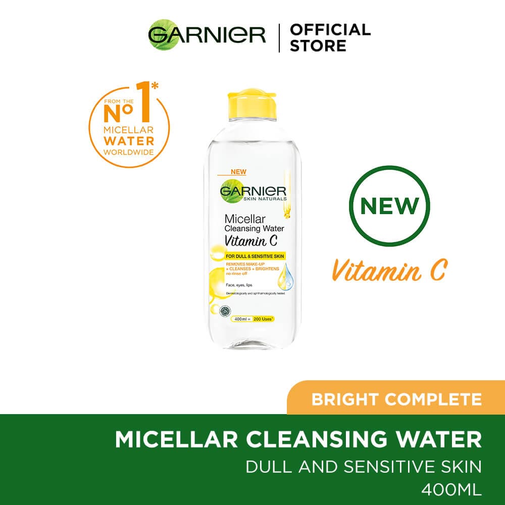 Garnier Micellar Vitamin C Cleansing Water 400ml - Premium Makeup Removers from Garnier - Just Rs 897! Shop now at Cozmetica