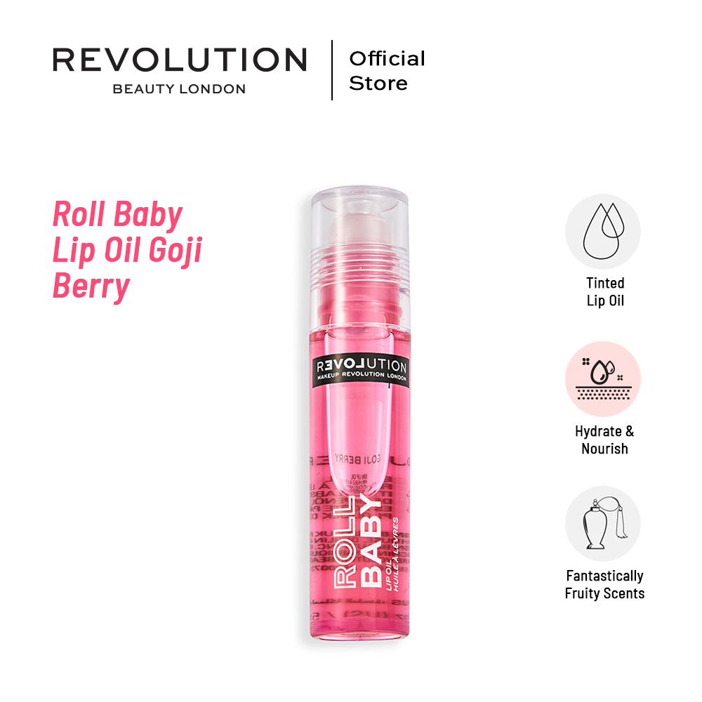 Revolution Relove Roll Baby Lip Oil Goji Berry