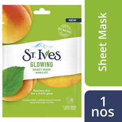 St. Ives Glowing Sheet Mask Apricot 23 Ml - Premium Mask from St. Ives - Just Rs 375! Shop now at Cozmetica