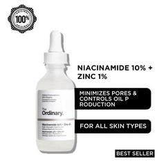 The Ordinary Niacinamide 10% + Zinc 1% Serum for All Skin Types - Premium Serums from The Ordinary - Just Rs 3049! Shop now at Cozmetica