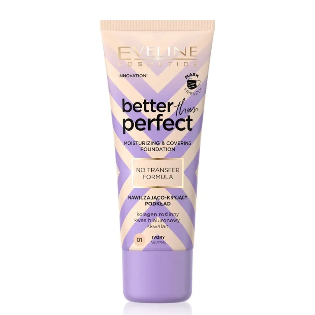 Eveline Better Than Perfect Moisturising & Covering Foundation 01 Ivory - 30ml