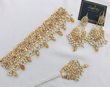 Rawayat Hyderabadi Choker Set-11 (Golden) - Premium  from Rawayat - Just Rs 2450.00! Shop now at Cozmetica