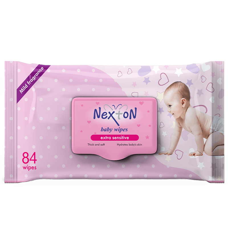 Nexton Baby Wipes Extra Sensitive Alcohol Free 84 Pcs Pack - Premium Makeup Remover/Wipes from Nexton - Just Rs 495! Shop now at Cozmetica
