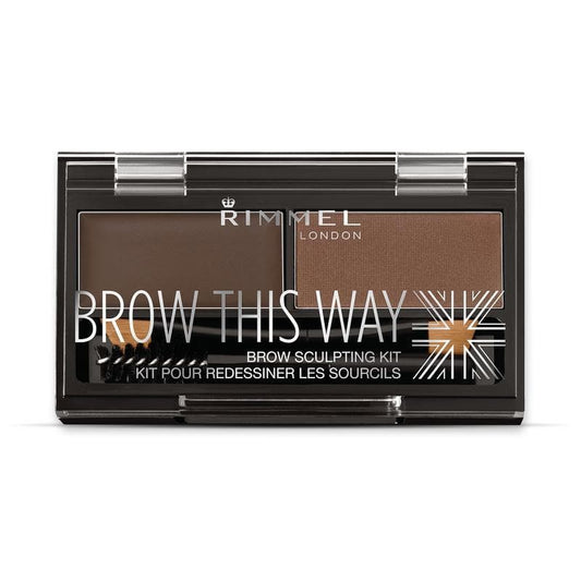 Rimmel Brow This Way Eyebrow Sculpting Kit Dark - Brown