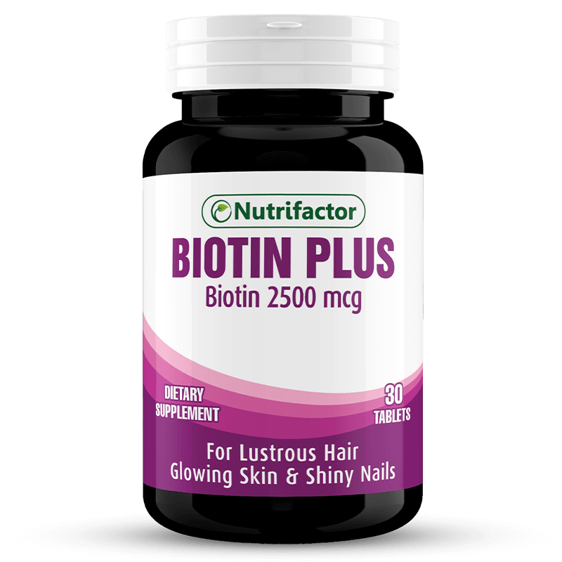 Nutrifactor Biotin Plus - 30 Tablets - Premium Vitamins & Supplements from Nutrifactor - Just Rs 855! Shop now at Cozmetica