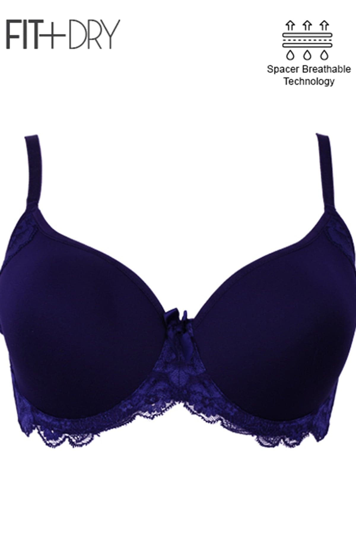 British Lingerie Studio Breathable Wired And Light Padded Bra - Blue - Premium Bras from BLS - Just Rs 4300! Shop now at Cozmetica