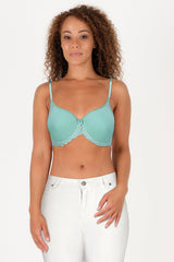 British Lingerie Studio Celine Wired And Light Padded Bra - Sea Green - Premium Bras from BLS - Just Rs 4300! Shop now at Cozmetica