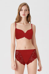 British Lingerie Studio Breathable Wired And Light Padded Bra - Red - Premium Bras from BLS - Just Rs 4300! Shop now at Cozmetica