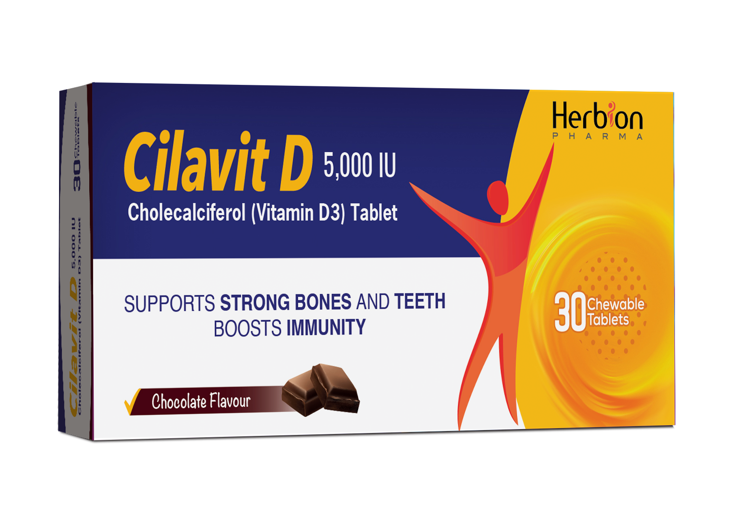 Herbion Cilavit D 5000 IU Chewable Tablet - Premium Vitamins & Supplements from Herbion - Just Rs 450! Shop now at Cozmetica