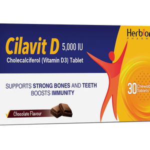 Herbion Cilavit D 5000 IU Chewable Tablet - Premium Vitamins & Supplements from Herbion - Just Rs 450! Shop now at Cozmetica