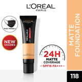 Loreal Infallible 24Hr Matte Cover Foundation - 118 Rose Linen - Premium Health & Beauty from Loreal Makeup - Just Rs 2549! Shop now at Cozmetica