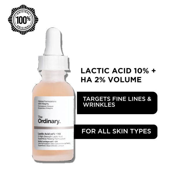 The Ordinary Lactic Acid 10% + HA 2% Volume - 30ml - Premium Toners from The Ordinary - Just Rs 3999! Shop now at Cozmetica