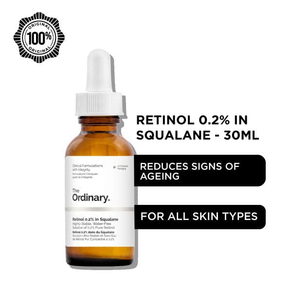 The Ordinary Retinol 0.2% in Squalane - 30ml - Premium Toners from The Ordinary - Just Rs 2519! Shop now at Cozmetica