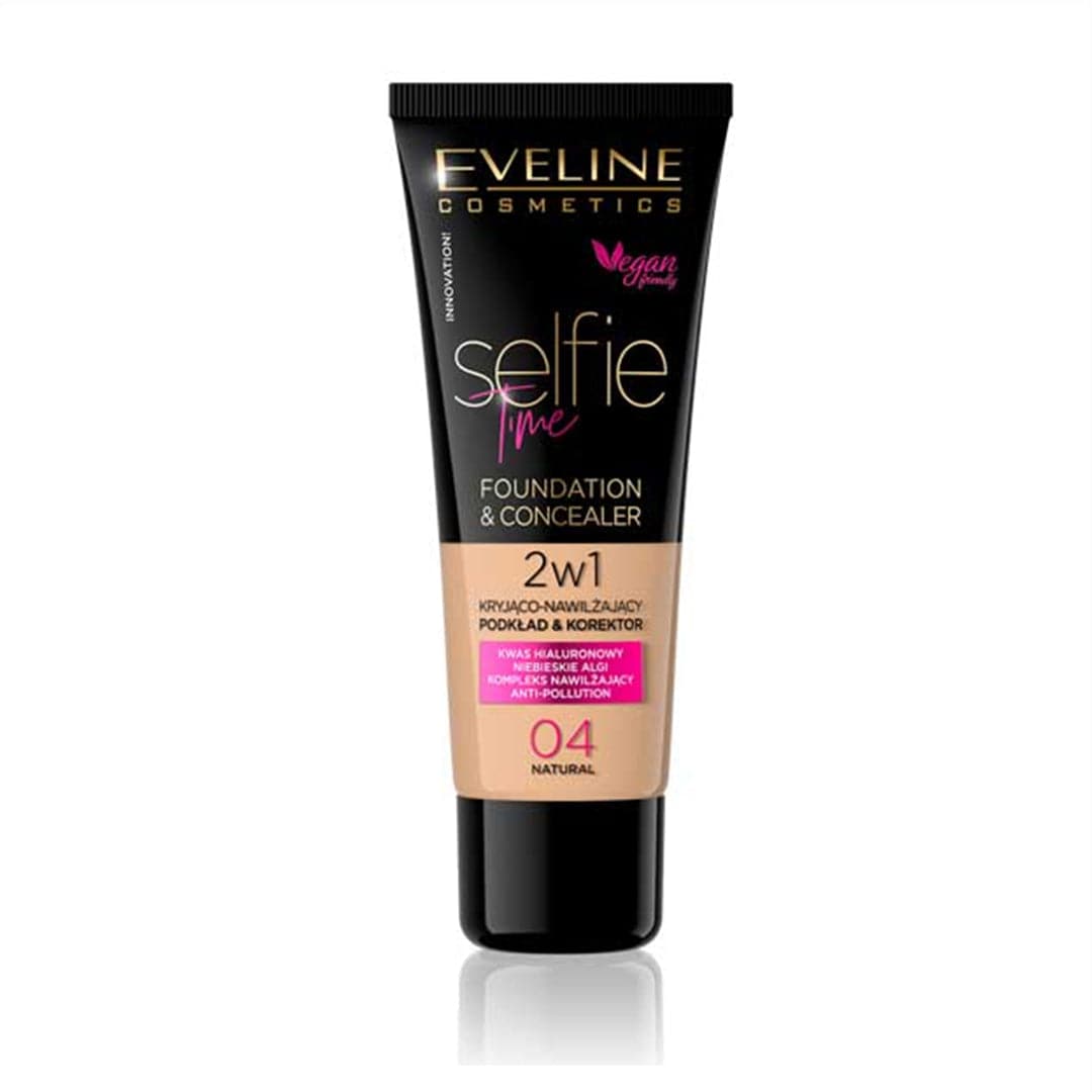 Eveline Cosmetics Selfie Time Foundation & Concealer 04 Natural - 30ml