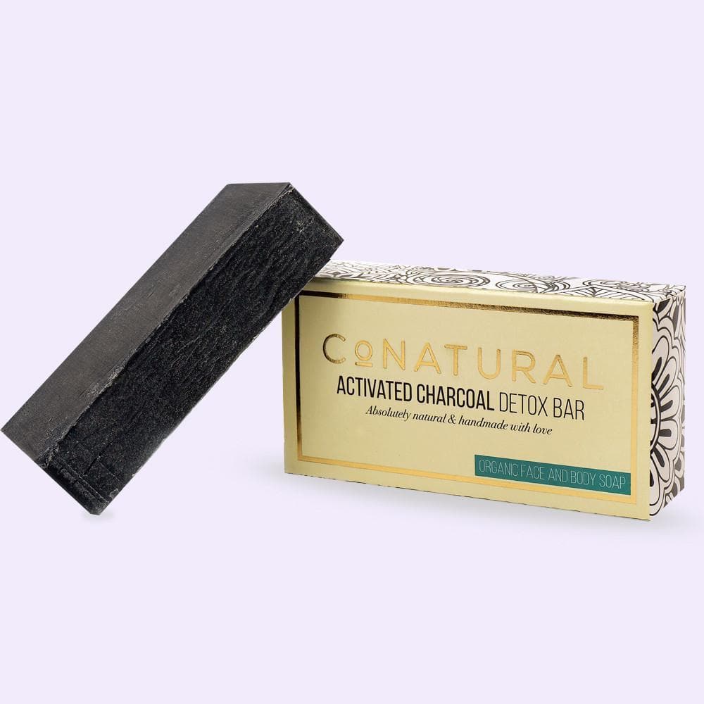 Conatural Activated Charcoal Soap - Premium Bar Soap from CoNatural - Just Rs 715! Shop now at Cozmetica