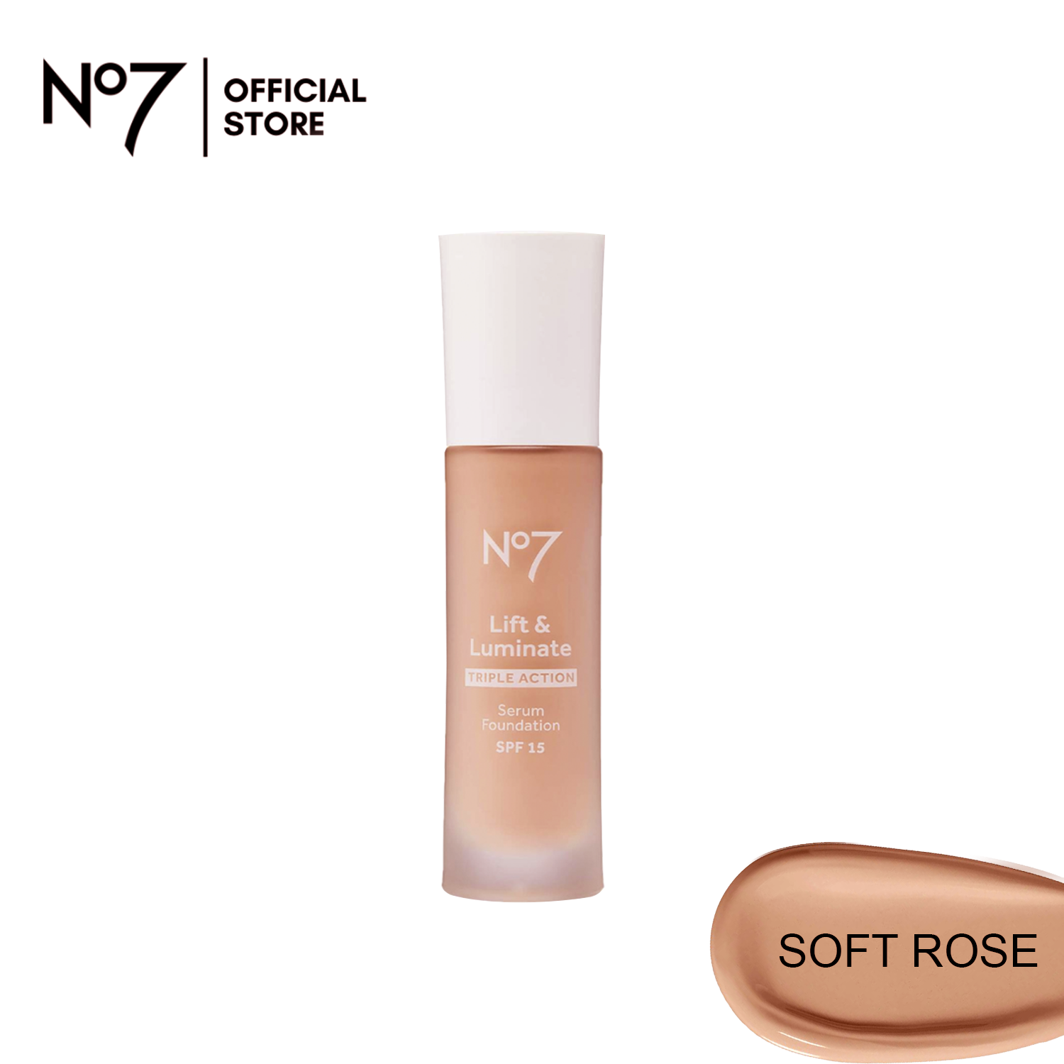 No7 Lift & Luminate Triple Action Serum Foundation - Soft Rose - Premium Foundation from No7 Beauty - Just Rs 1910! Shop now at Cozmetica
